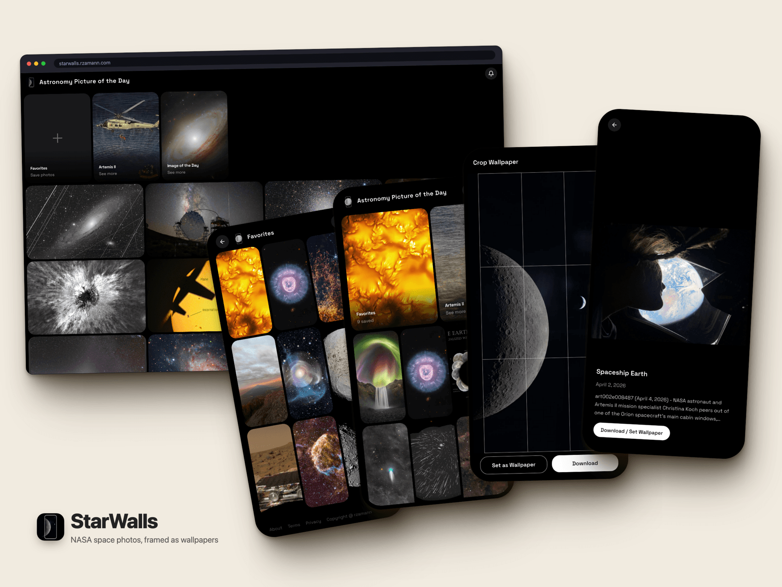 The slickest NASA wallpaper app on the web